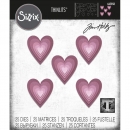 Sizzix Tim Holtz Thinlits - Stacked Tiles, Hearts